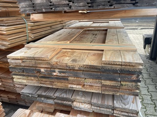 Ca. 69x Douglas Vlonderplanken, 25x140mm, lengte 300cm